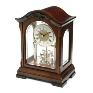 Traditional Analog Tabletop
Clock in Dark Wood
